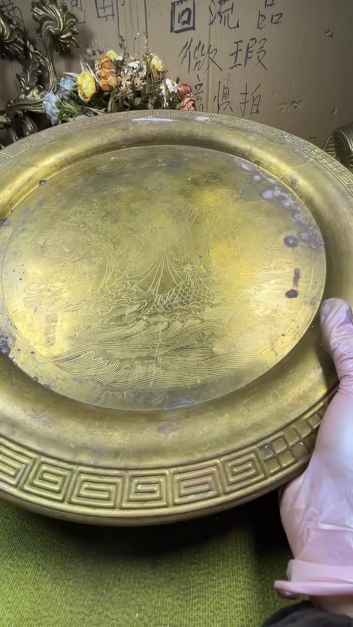 淡**风亿锦铜回流铜器摆件198