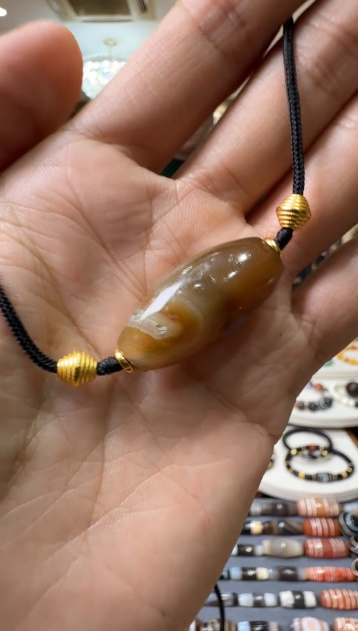 【闪购商品】玛瑙/玉髓珠宝半成品未镶嵌玛瑙珠项链