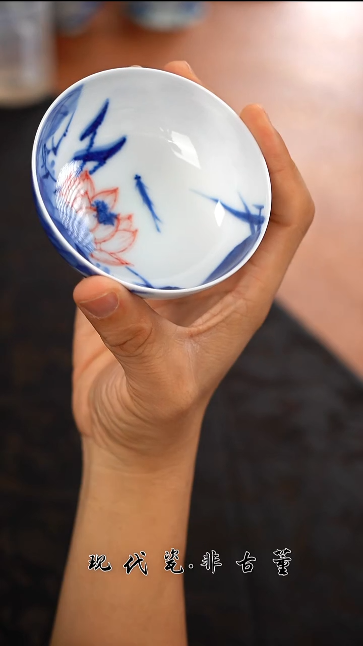 杯子陶瓷正春堂荷花普洱杯（售后需完整开箱视频）