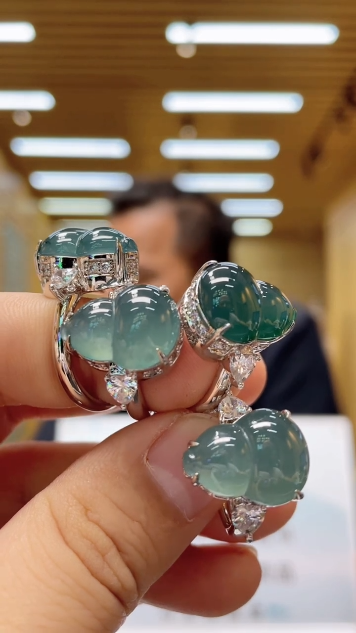 翡翠戒指未镶嵌多样性发货（只发一件）x20