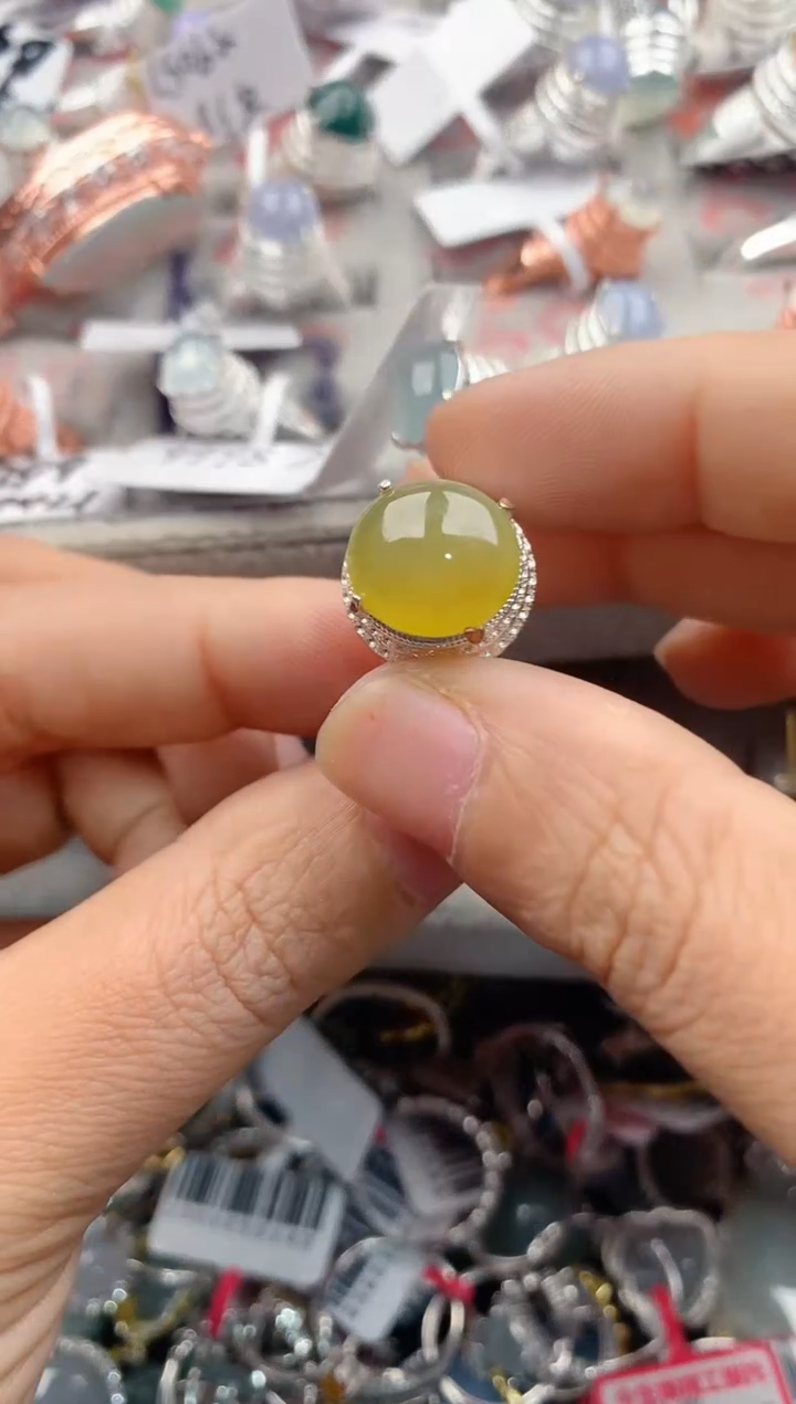 未镶嵌戒指翡翠555                4