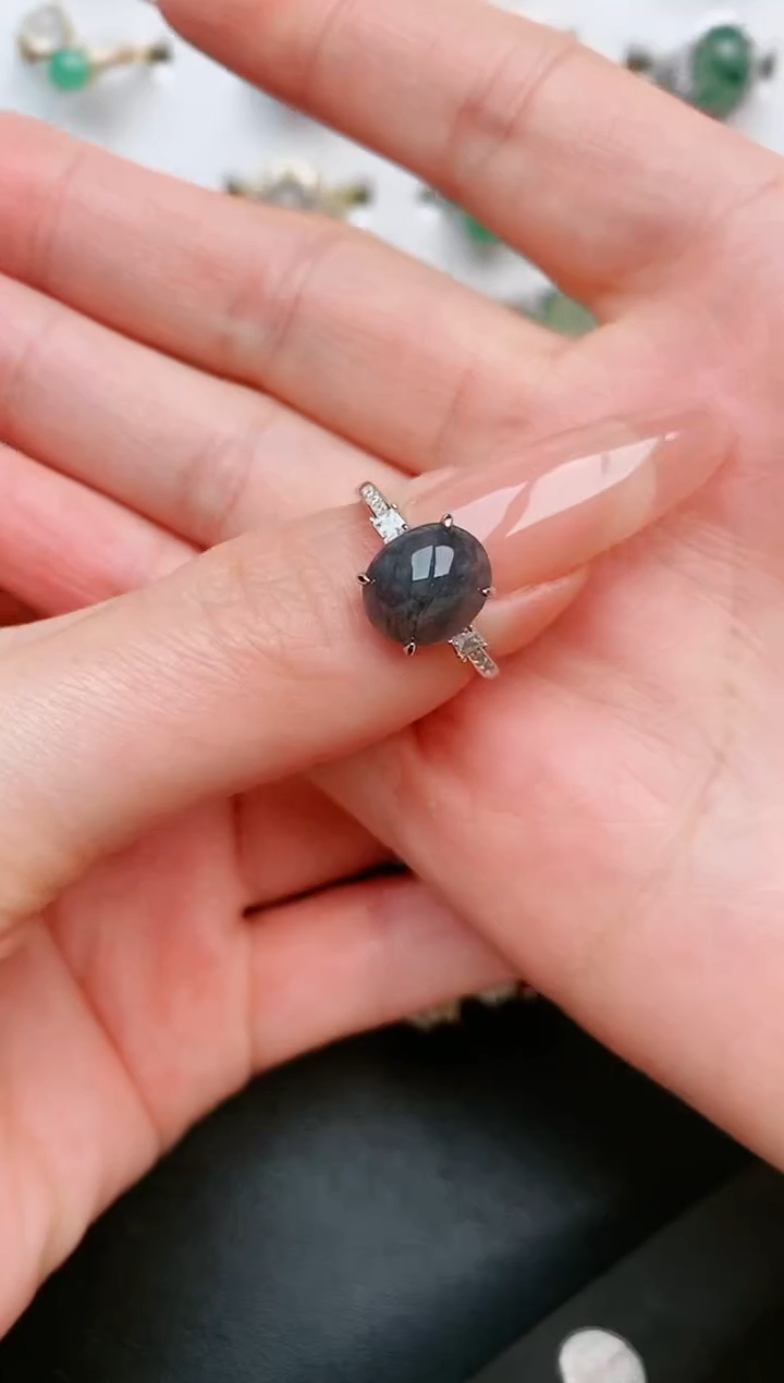 【闪购商品】翡翠戒指银S925镶嵌.....