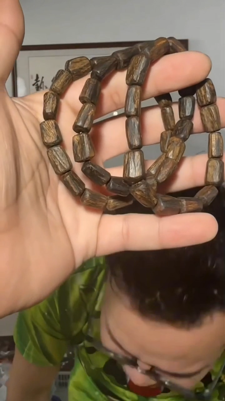 沉香手串a47号伽罗单圈9g+多样性发一