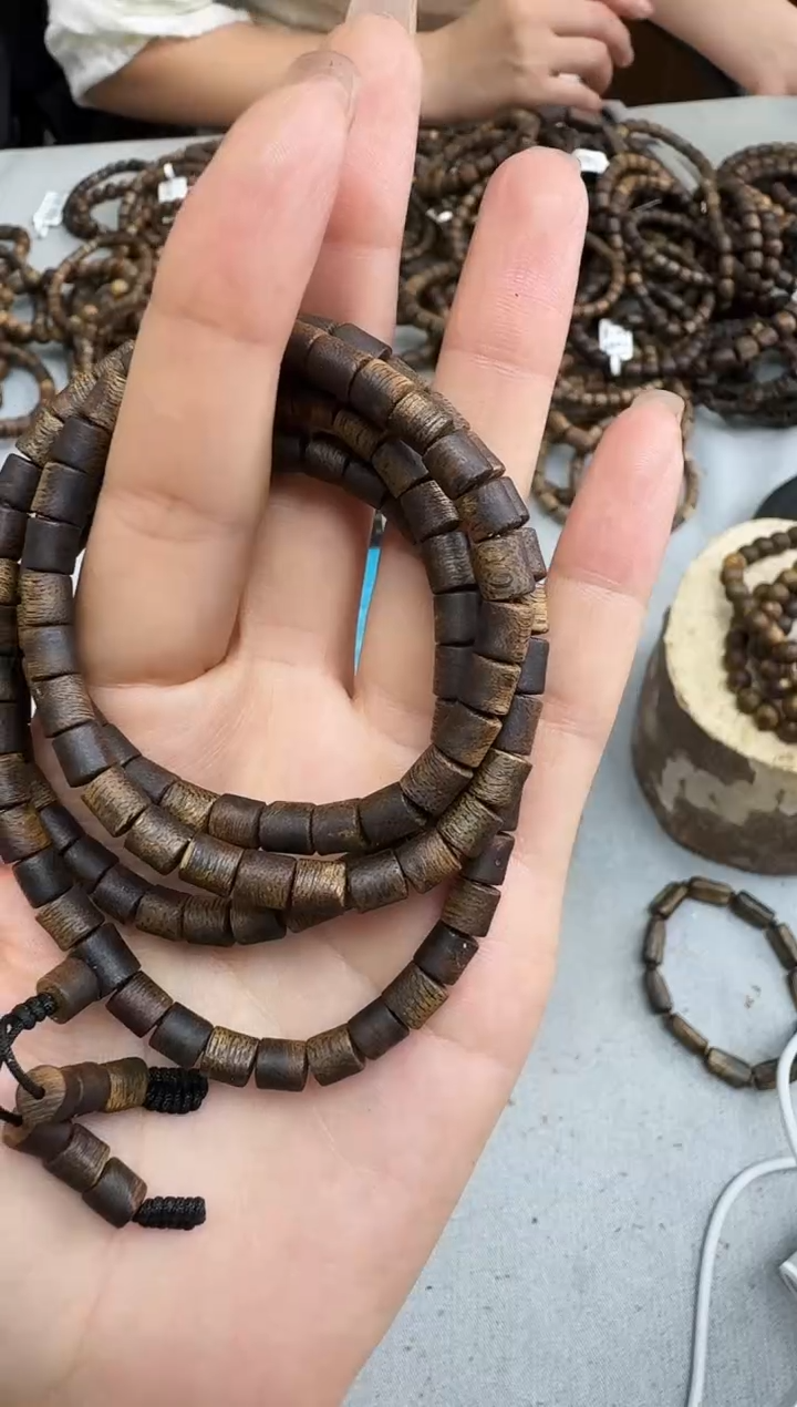 沉香手串0521紫棋沉水桶珠多圈多样性发一