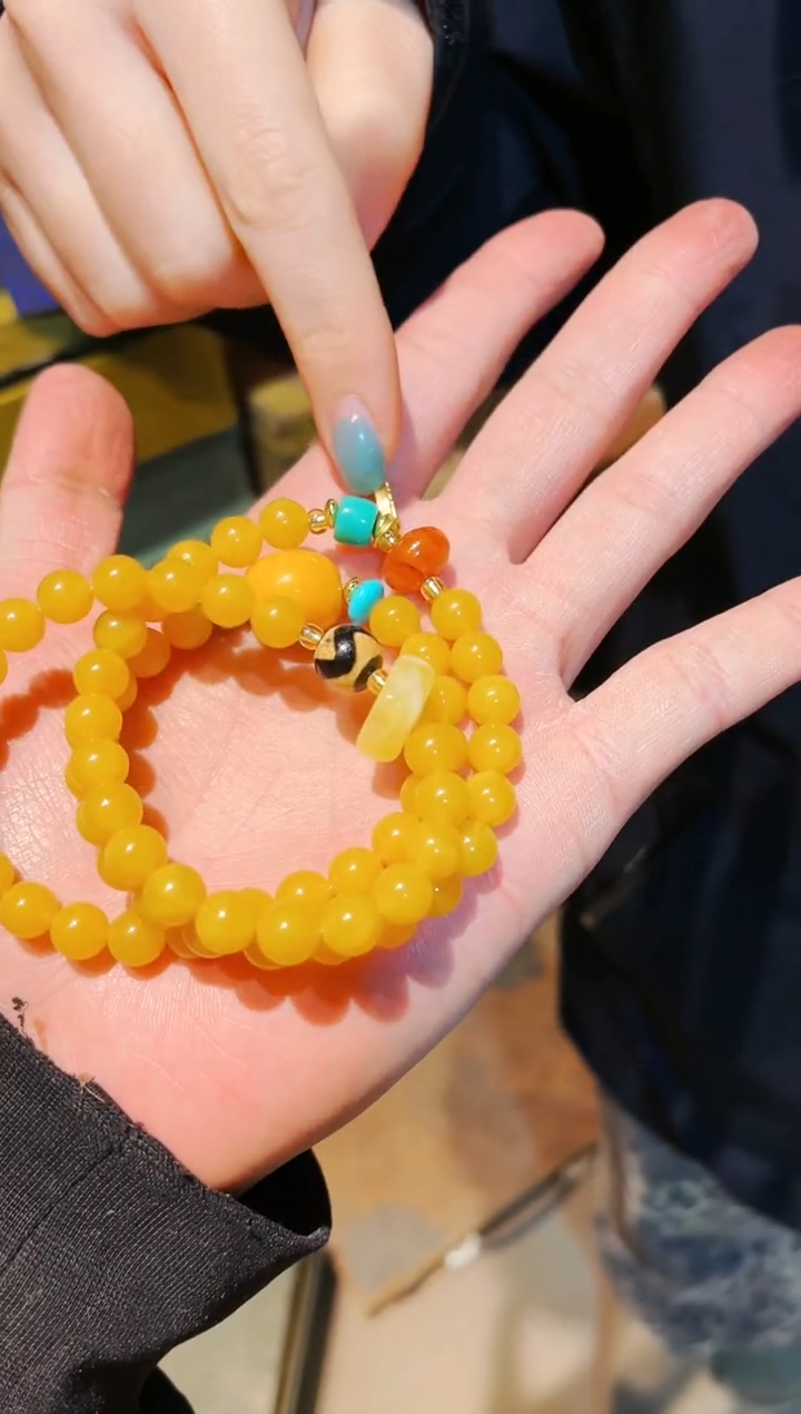 【闪购商品】蜜蜡颈饰未镶嵌七七优选精品链接110
