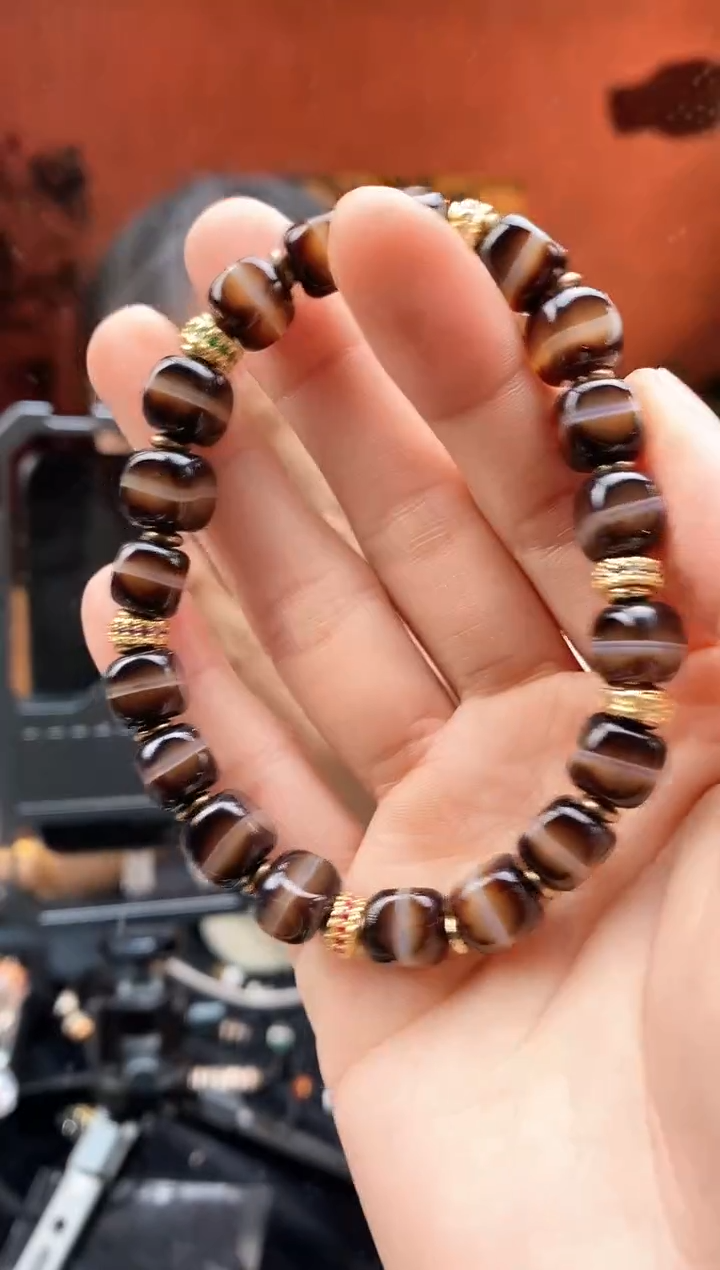 【闪购商品】玛瑙/玉髓183银S925镀金镶嵌0219-