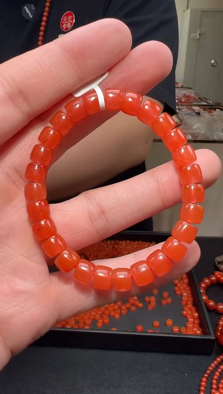 【闪购商品】南红玛瑙手链未镶嵌7mm/yz01662多样性发货