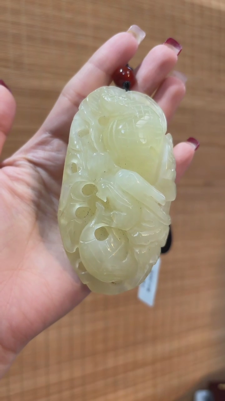 【闪购商品】岫玉手把件未镶嵌龙手把件