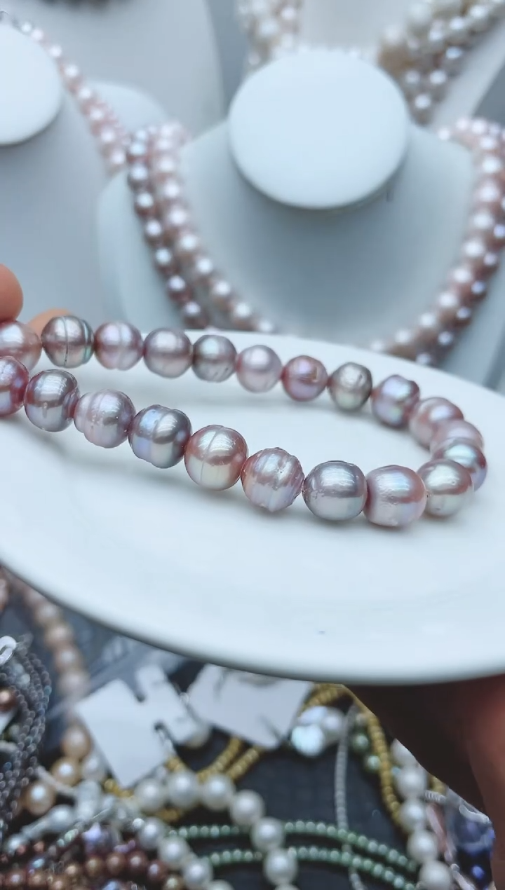 【闪购商品】淡水珍珠颈饰钛钢1