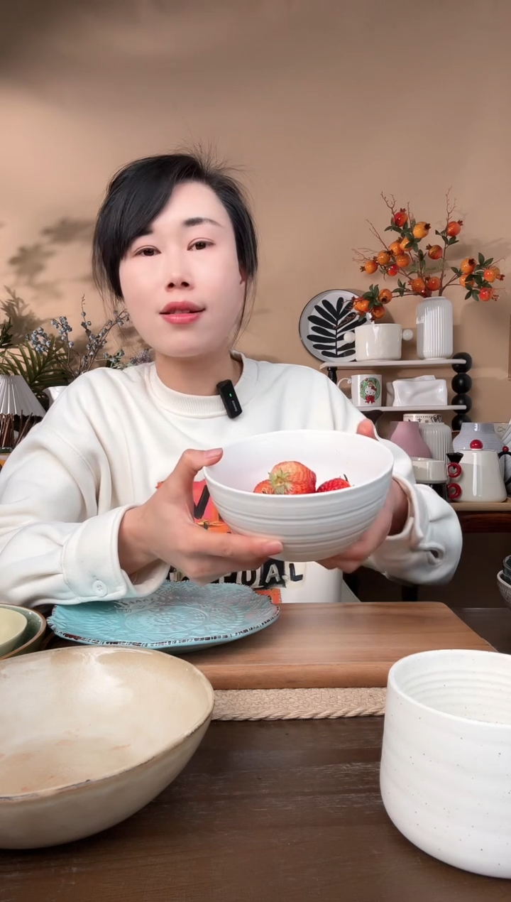 【闪购商品】瓷片6英寸螺纹麻点碗微瑕