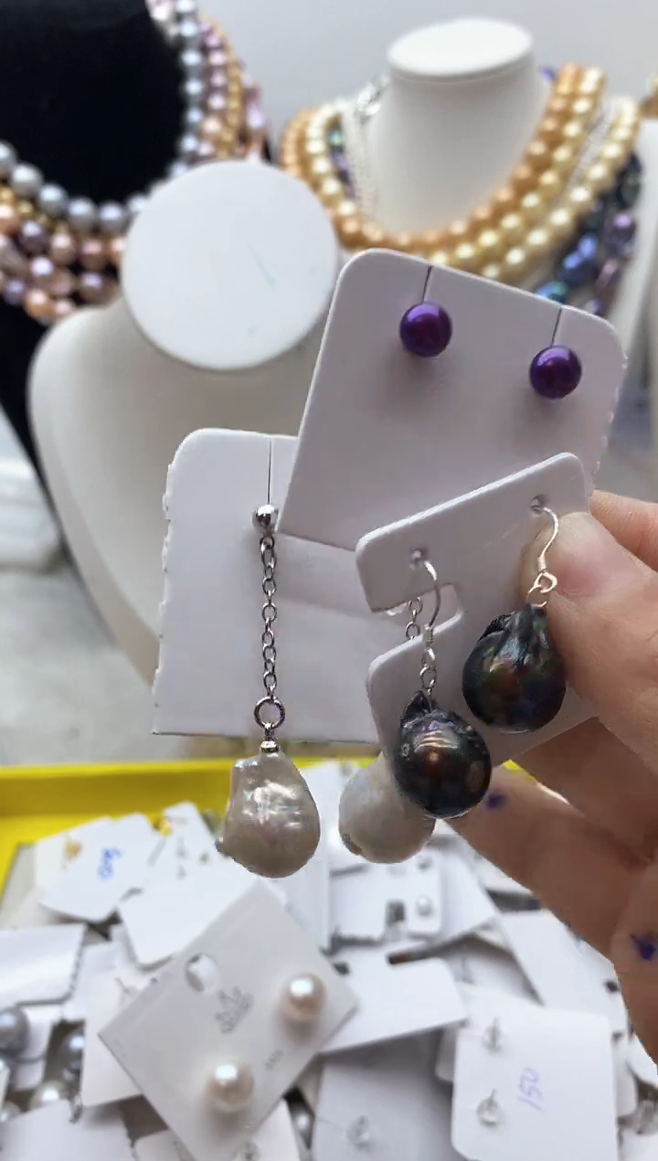 【闪购商品】淡水珍珠颈饰钛钢76