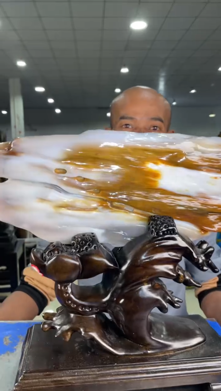 【闪购商品】硅化玉摆件未镶嵌73