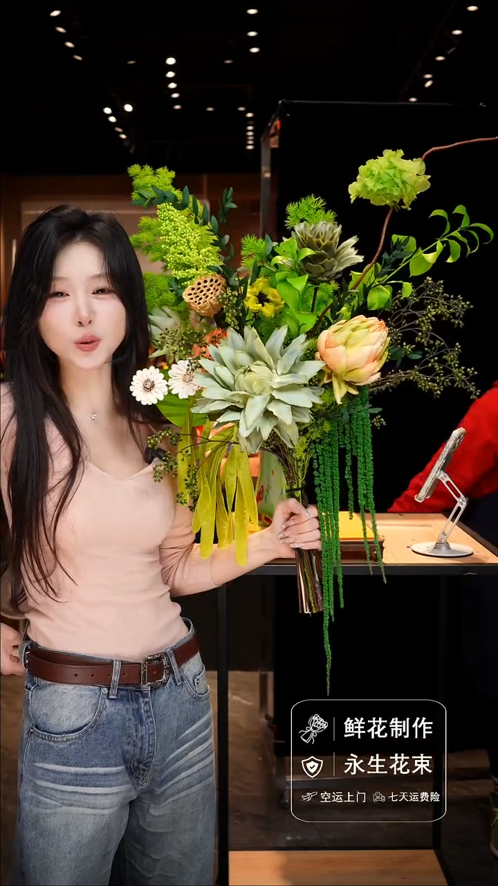 手工艺品琉璃手工花器花束空运包邮送货上门-以图片为准