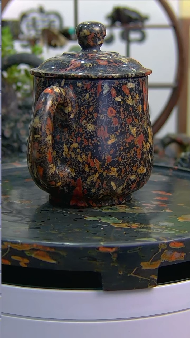 【闪购商品】奢上奢梅花玉茶壶