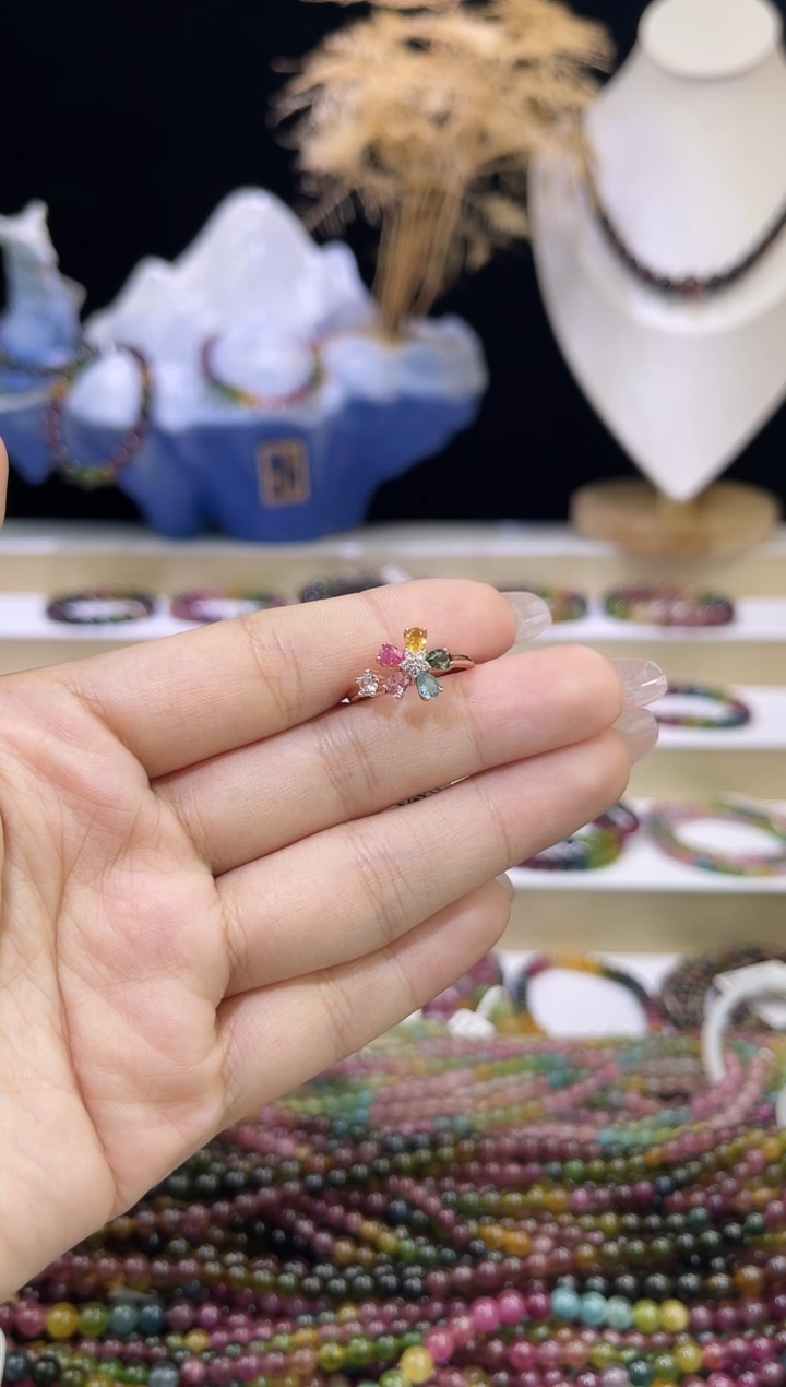 【闪购商品】碧玺/未镶嵌碧玺戒指多样性发货