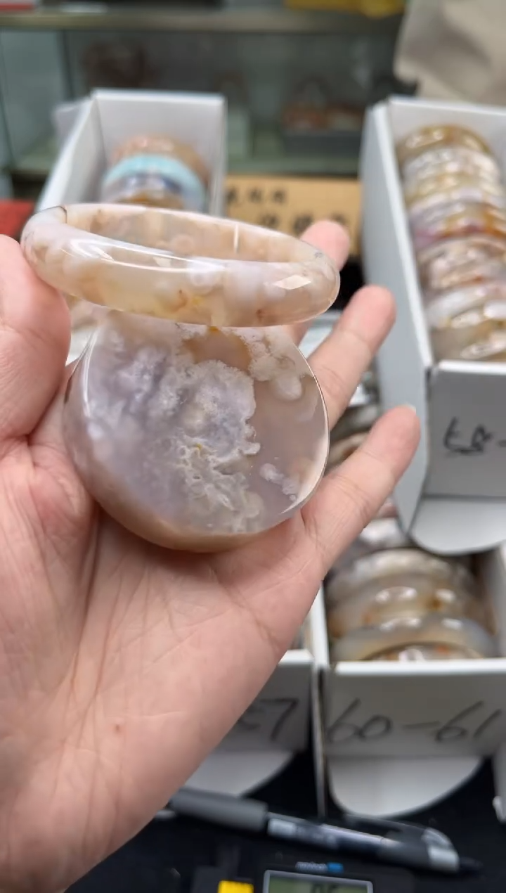 未镶嵌手镯石英质玉57圈口（赠品镯心）1886356