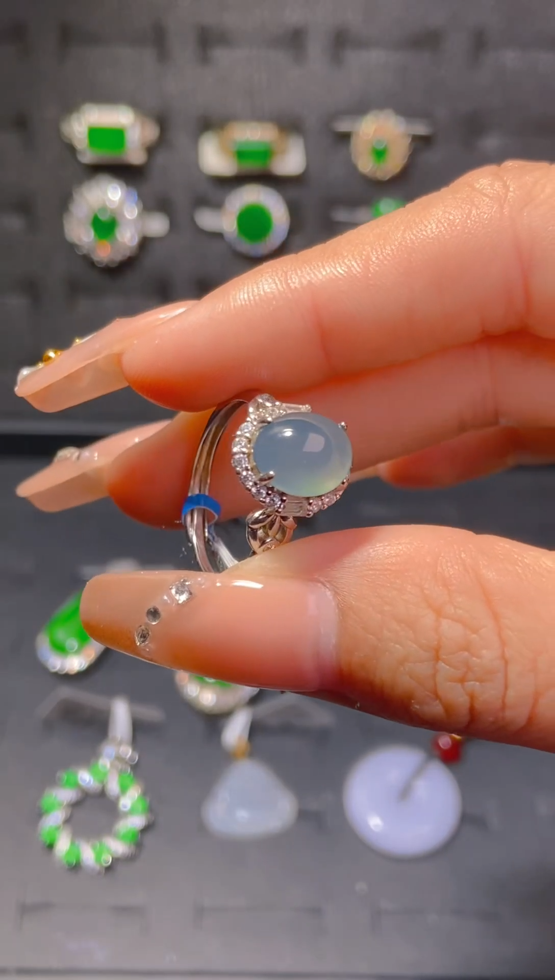 【闪购商品】翡翠戒指未镶嵌天然翡翠A货116