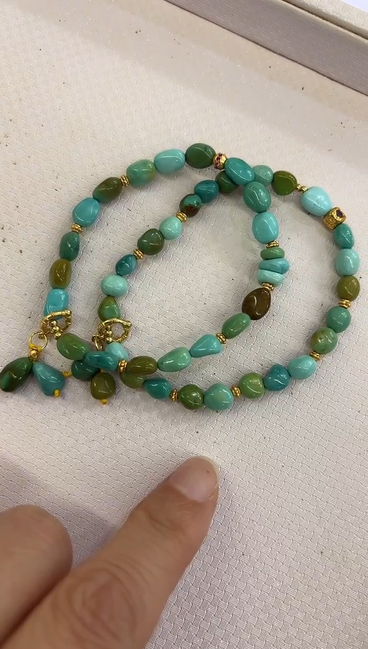 未镶嵌绿松石珠宝奇石手串多样性发起一