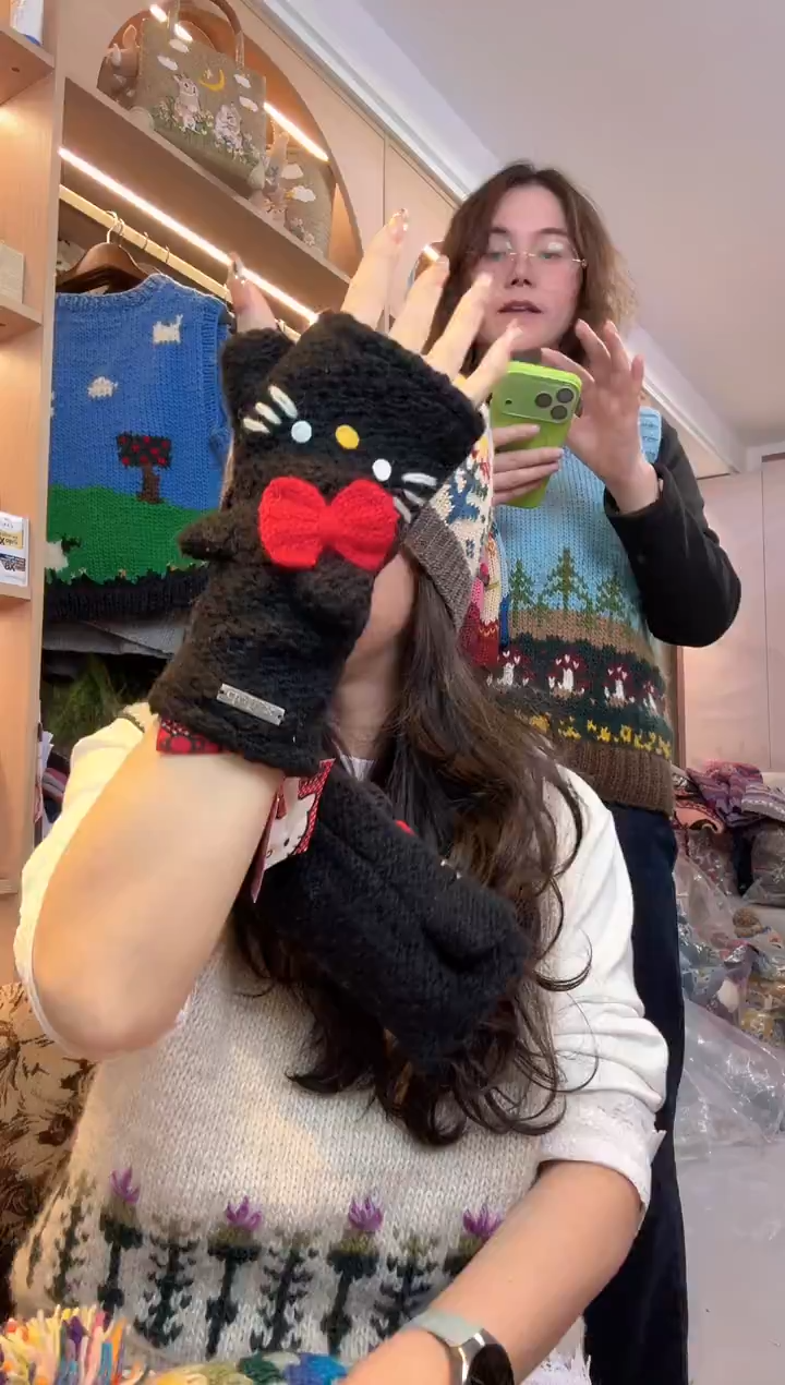 羊毛百羊毛半包黑色KT