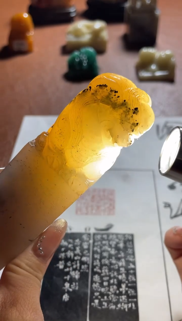 【闪购商品】寿山石印石金林西X48056-Z沧海月明珠有泪