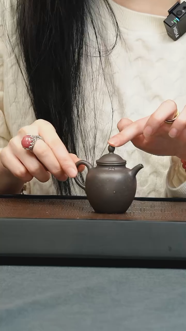 【闪购商品】紫砂茶壶五堂 草阁莲子-手工炼泥