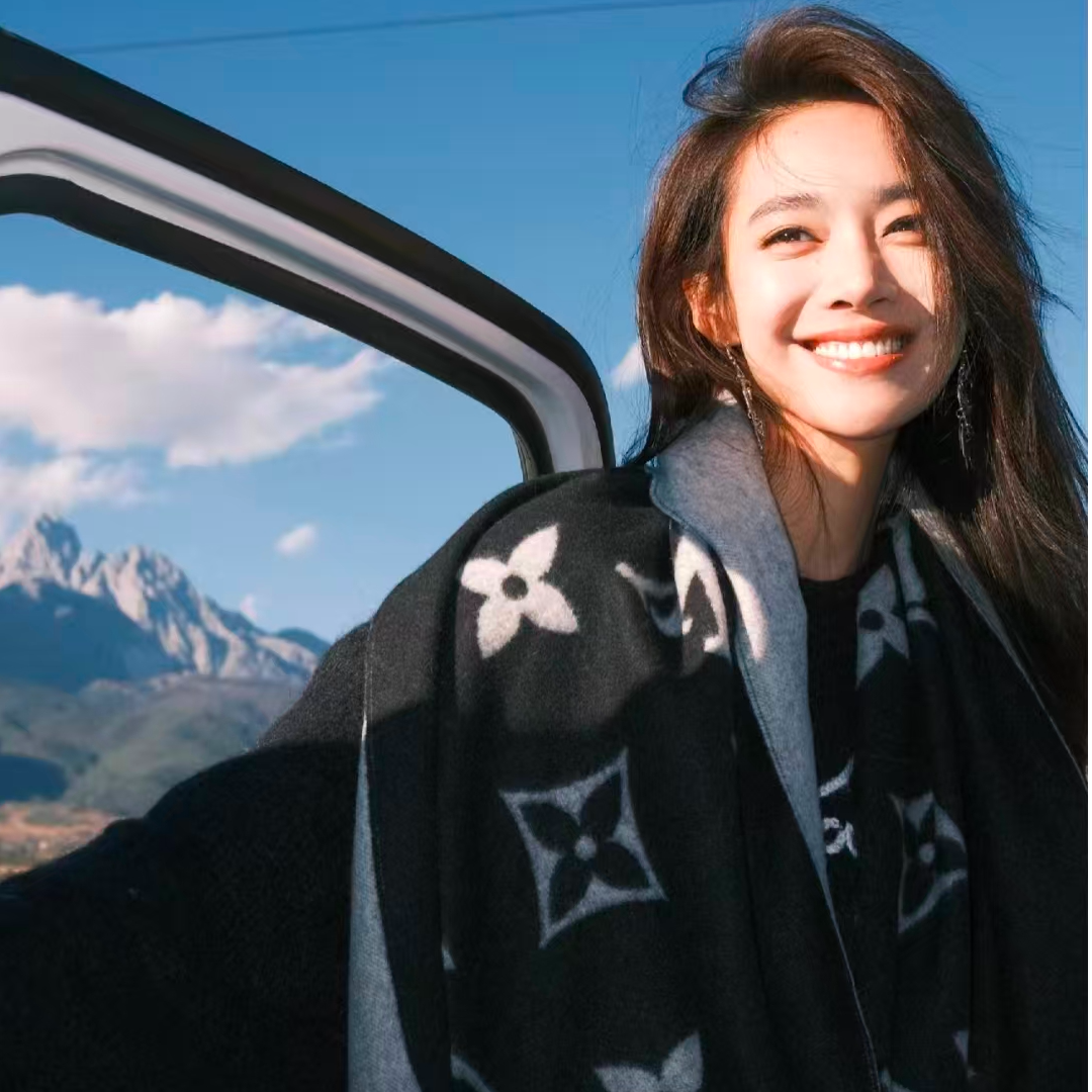 【顶版】L围巾双面羊绒时尚百搭围巾围脖