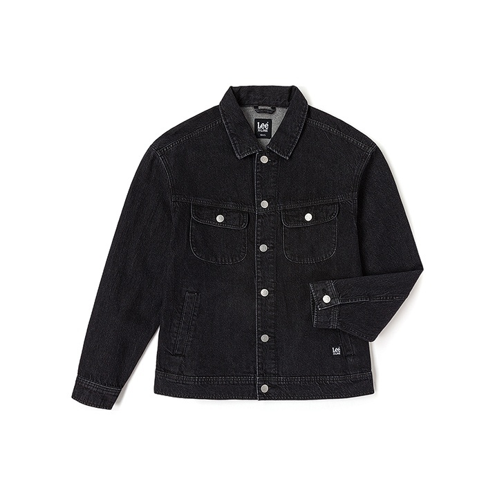 Lee Xline系列 XLINE FW23 舒适版骑士牛仔外套 男款 黑色