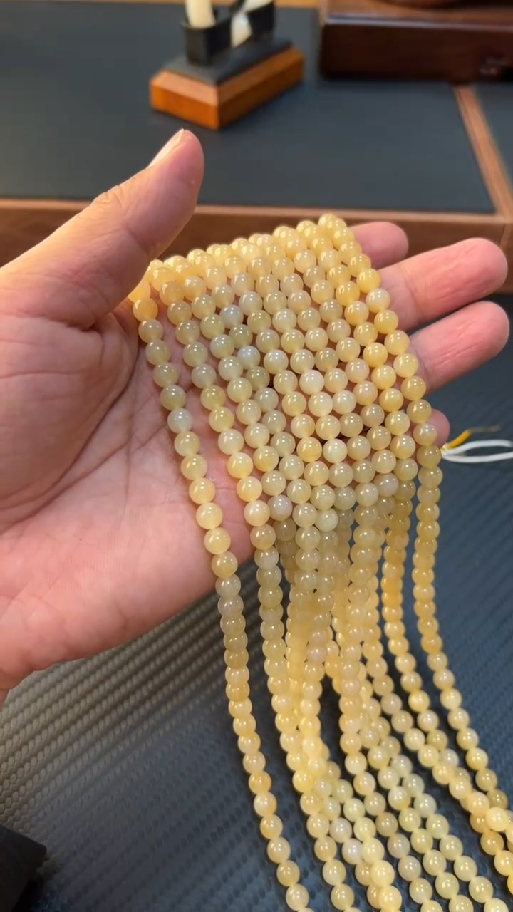 和田玉未镶嵌项链且末微色差卡6长串多样性发货拍一发一