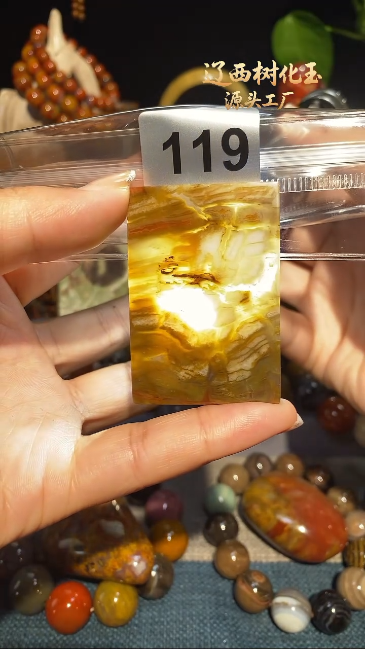 未镶嵌-硅化玉天然北票硅化玉吊坠