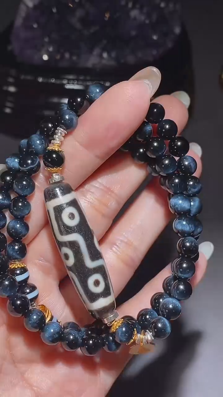 玛瑙/玉髓手串未镶嵌折线九y多圈