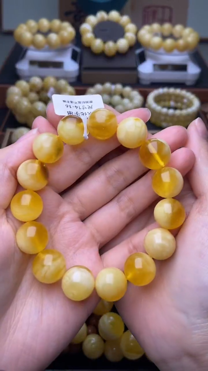 【闪购商品】琥珀裸石未镶嵌大小姐珠宝严选32