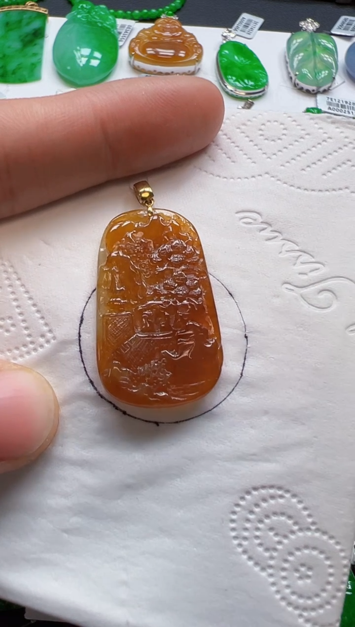 【闪购商品】定制翡翠18K金镶嵌900元