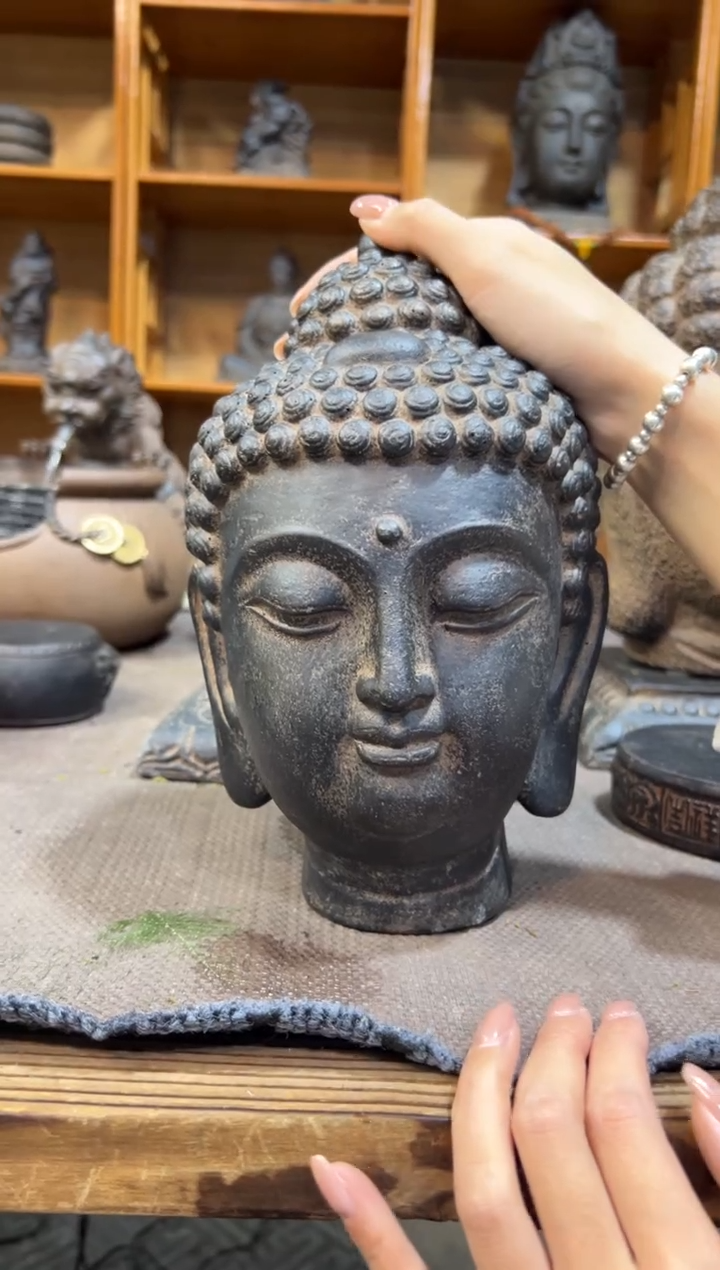 陶土【火山泥】小佛首