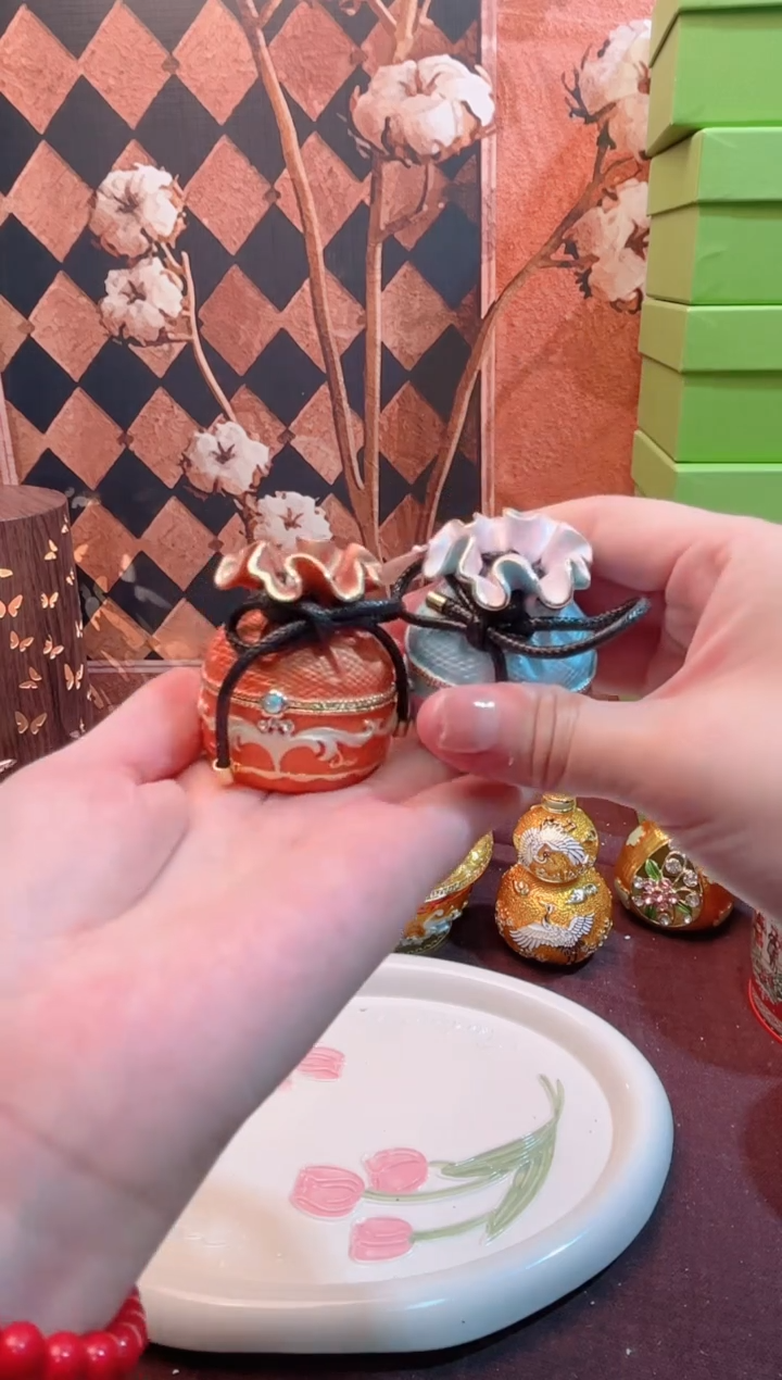 锌合金珐琅首饰盒默认微瑕拆盒不退～