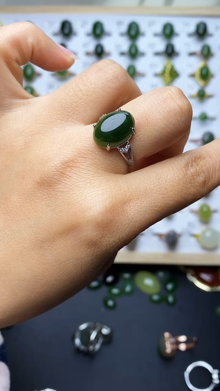 【闪购商品】和田玉戒指未镶嵌1