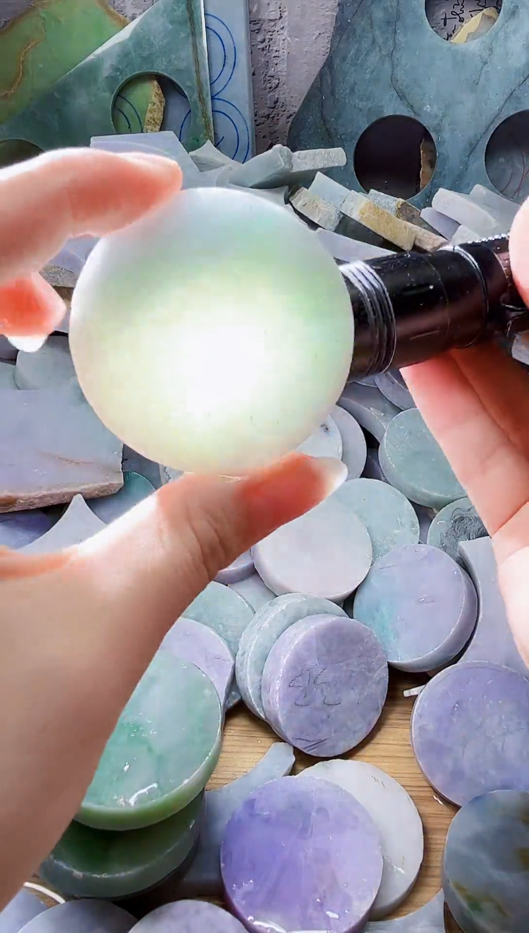 颈饰未镶嵌翡翠天然翡翠A货774