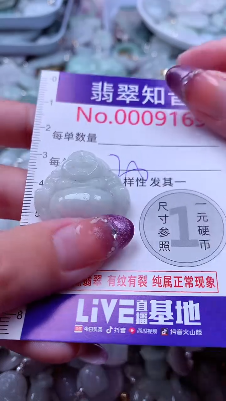 翡翠未镶嵌吊坠(不含链)9169