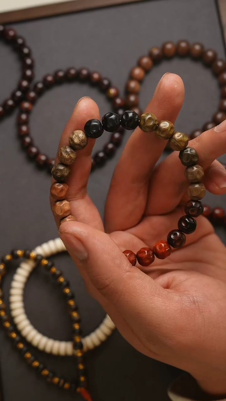 【闪购商品】檀香紫檀（小叶紫檀）手串/手链八方来财无相9mm金标款