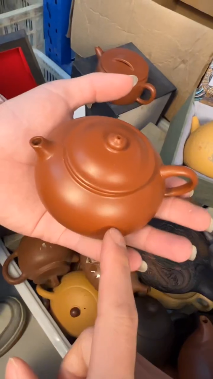 茶杯紫砂-寒江小品壶  精品小壶