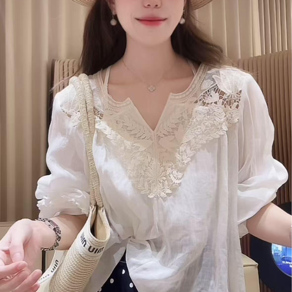 •STUDIO/100%苎麻精致时尚绣花长袖衬衣2504CS/MM20251665