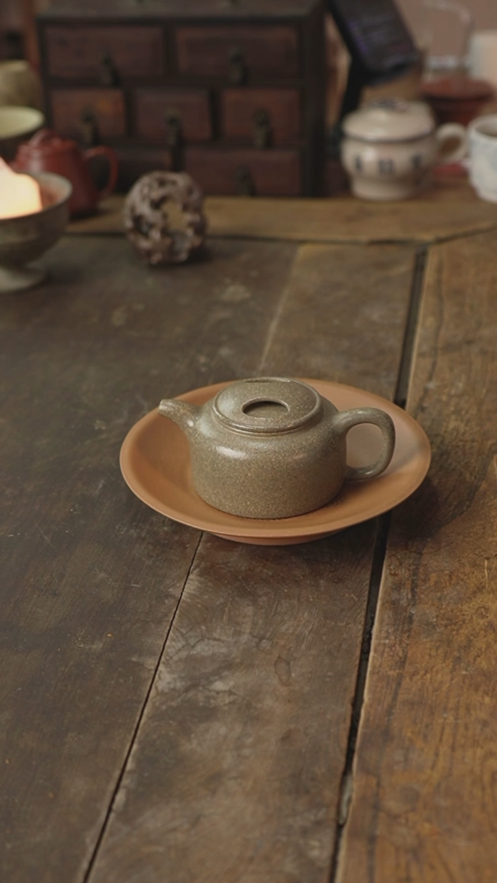 【闪购商品】紫砂茶杯紫砂牛盖青灰段泥