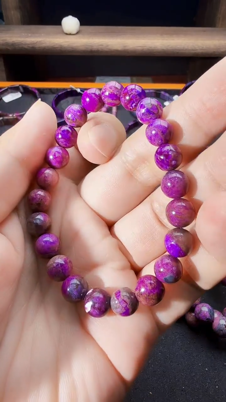 苏纪石（舒俱来）未镶嵌南非老矿手串@多样性发其一