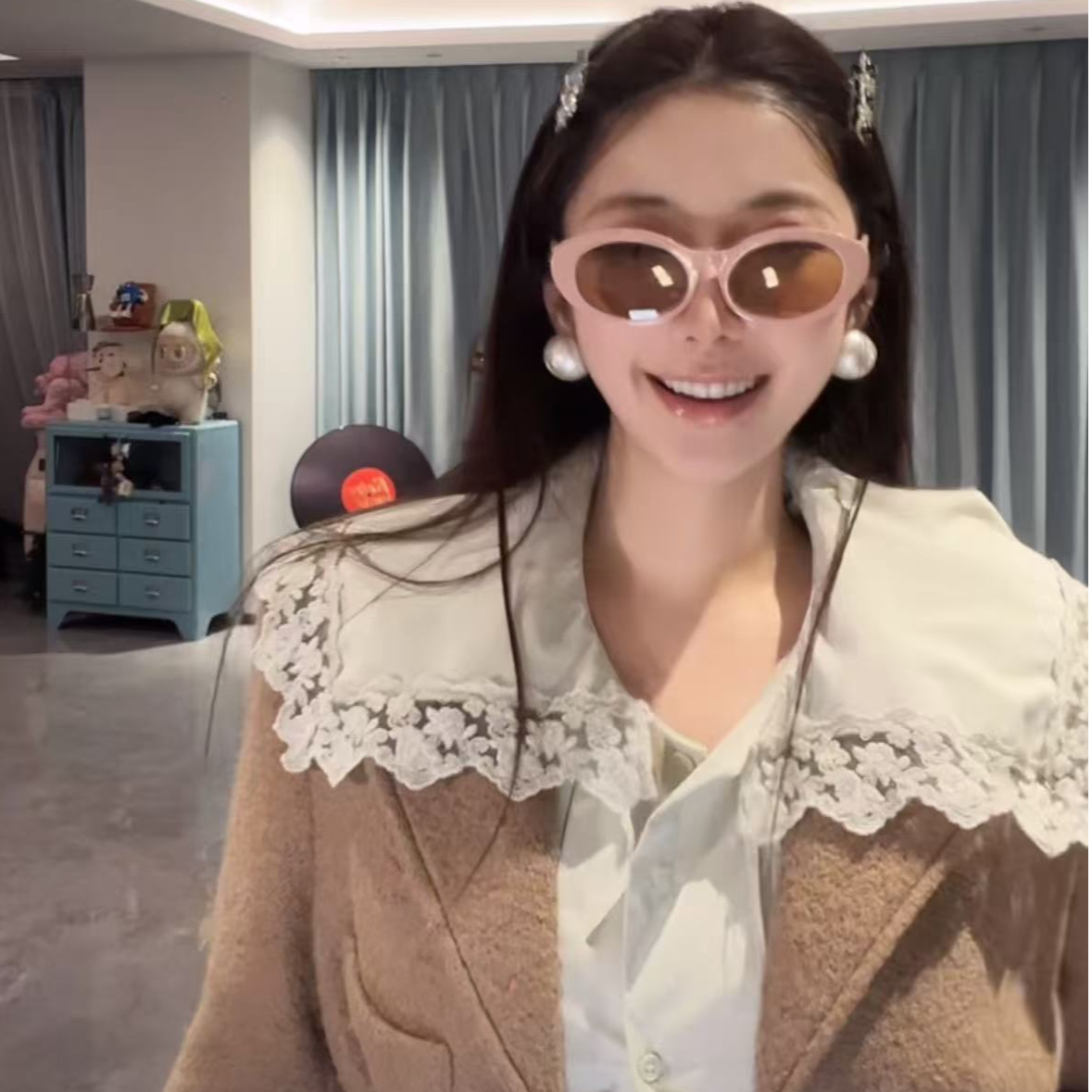 伦敦雨天芥末绿衬衫