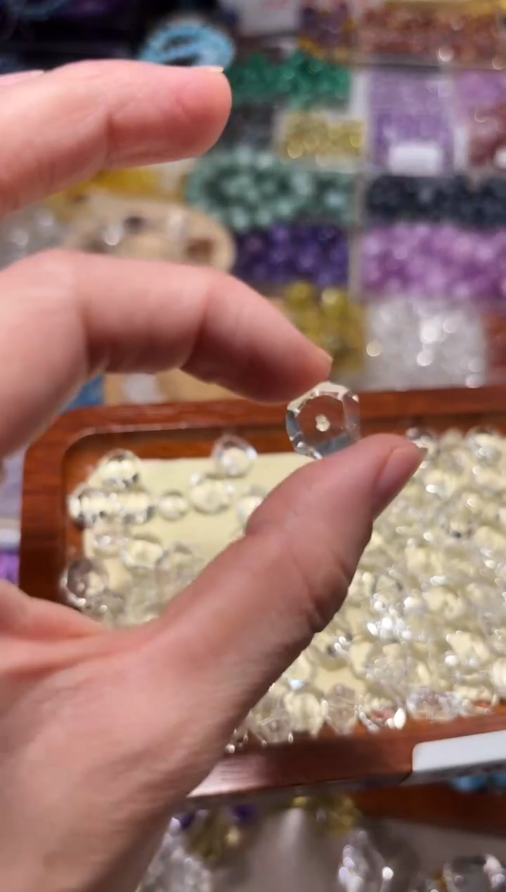 水晶手串未镶嵌S60白水晶大隔珠卡10单颗