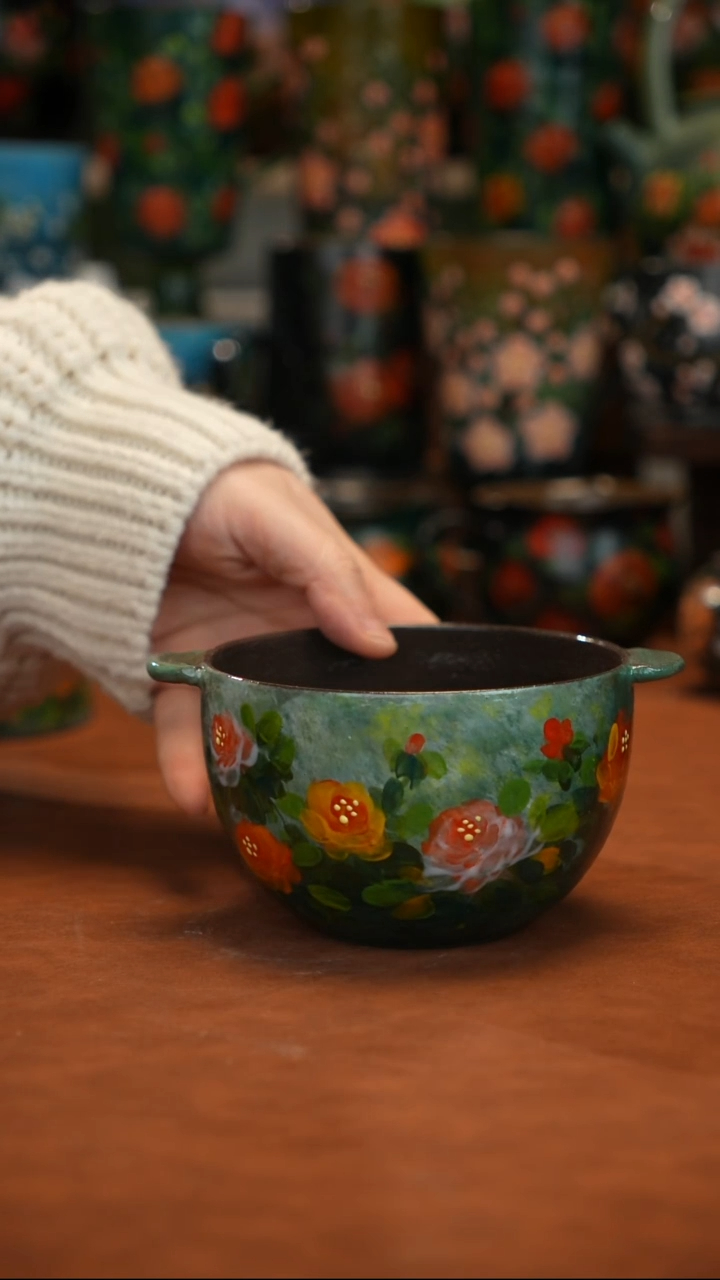 油画  釉下彩   碗