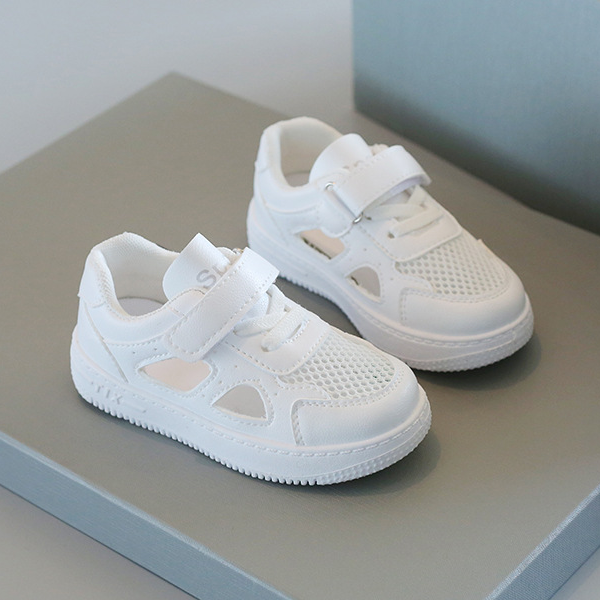 g69儿童小白鞋夏男童运动鞋透气网鞋镂空女童休闲板鞋软底宝宝鞋