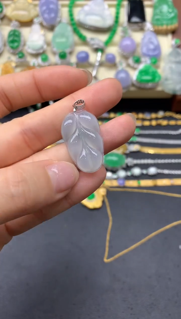 【闪购商品】翡翠颈饰18K金镶嵌43-中国好珍宝