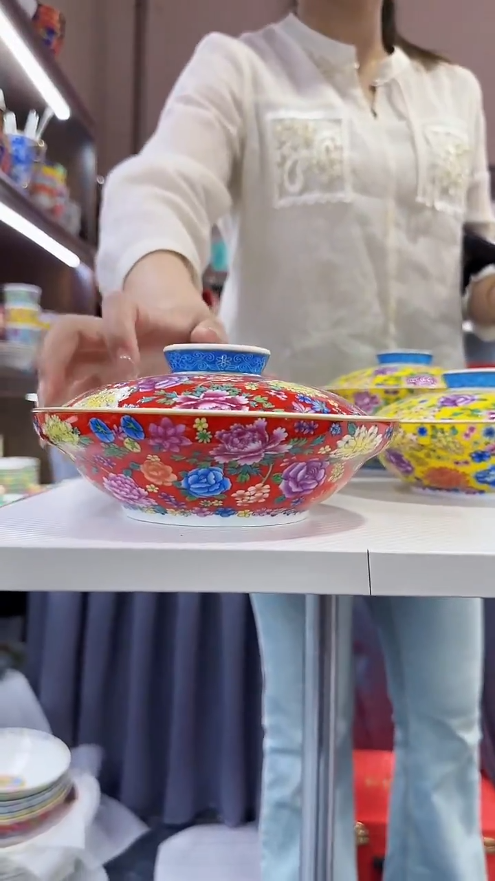 瓷片7.5英寸【盖盘】1个景德镇陶瓷