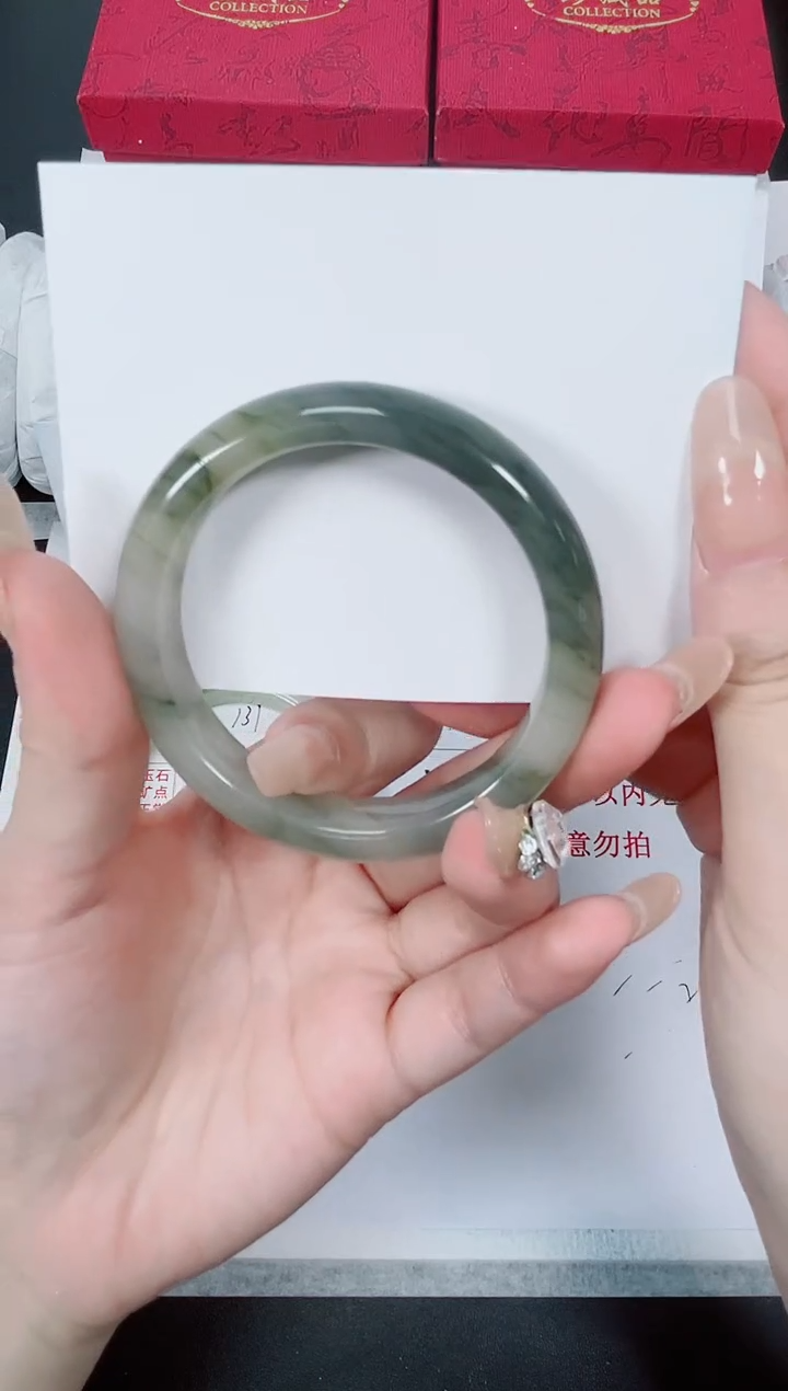 【闪购商品】石英质玉手镯未镶嵌K132-50.8