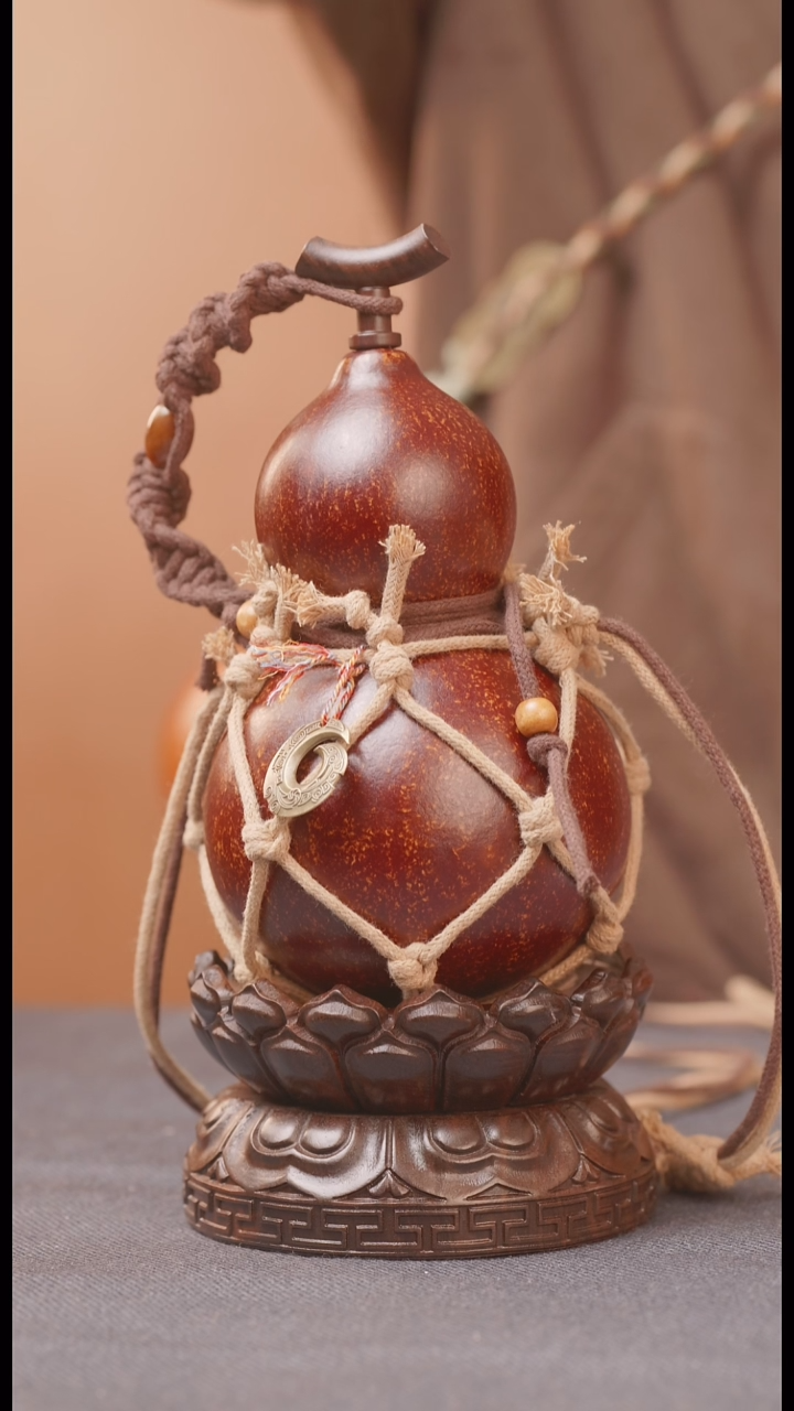 953号链接精品大漆葫芦现货现发[一物一拍]不包含莲花底座